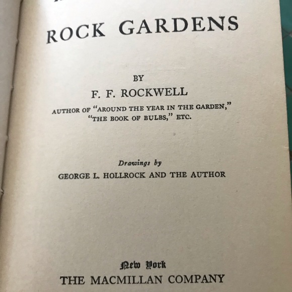 Vintage 1929 garden handbook ROCKWELL Rock Gardens cottage chic garden library - Picture 4 of 11